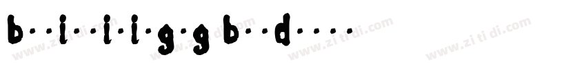 bulittitingrg bold字体转换